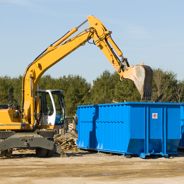 can i choose the location where the residential dumpster will be placed in Van Tassell Wyoming